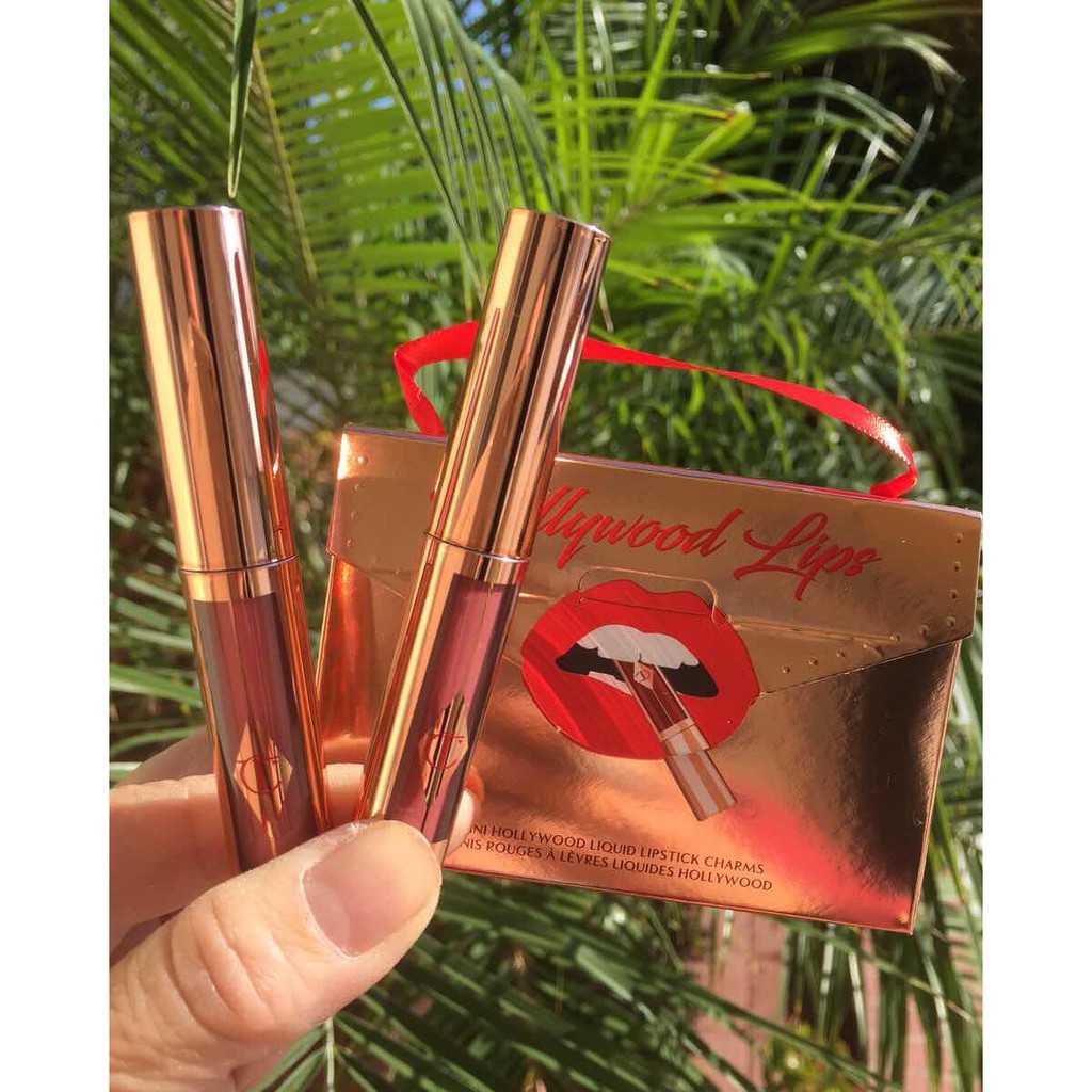 [Có Bill] Set Son Charlotte Tilbury Hollywood Lips Lipstick Mini