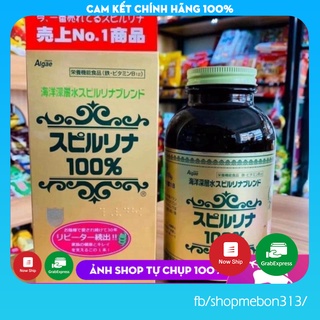 Tảo xoắn tem đỏ Nhật Bản, viên tảo xoắn Spirulina hộp 2200 viên [Date 2024]