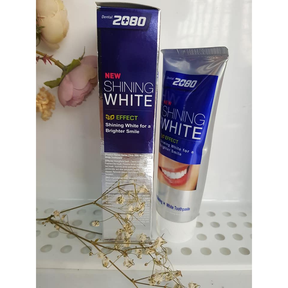 Kem đánh răng giúp làm trắng răng 2080 Shining White Hàn quốc 100gr