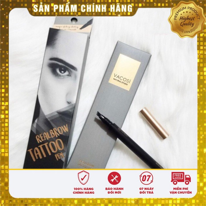 Bút Lông Kẻ Mày Dạng Xăm VACOSI Realbrow Tattoo Pen (Hàng chính hãng)