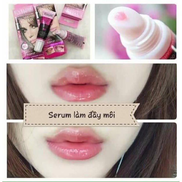 Serum làm căng và dưỡng môi Hyaluron Lip Push-up Serum Eveline