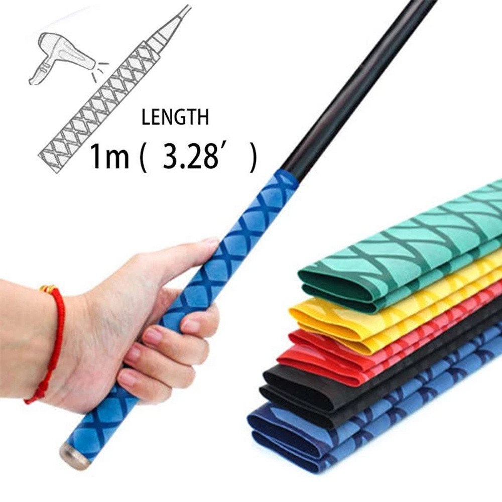 Vỏ bọc tay cầm cần câu cá/vợt cầu lông cách nhiệt chống trượt 5 màu 15/18/20/22/25/28/30/35mm