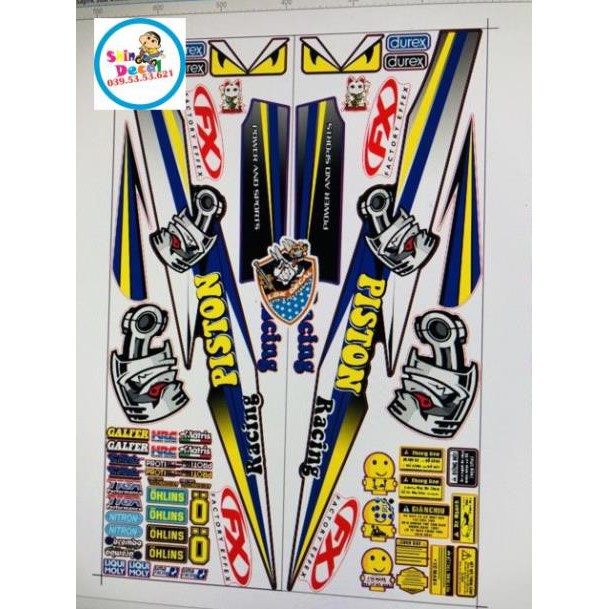 Tem rời elegant pittong xanh đen