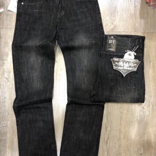 Quần jeans nam ống suông