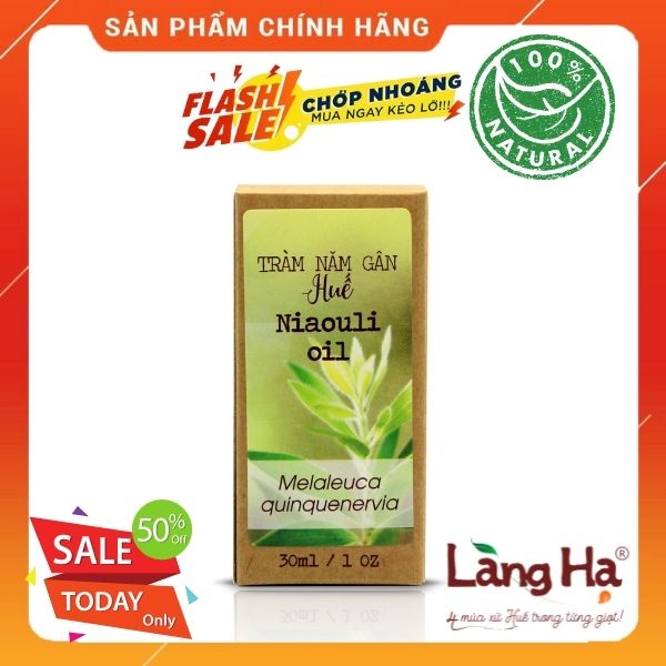 Tinh dầu Tràm năm gân (Tràm Úc) Làng Hạ, Ngừa cảm mạo, giữ ấm cơ thể, đuổi côn trùng, giảm say xe