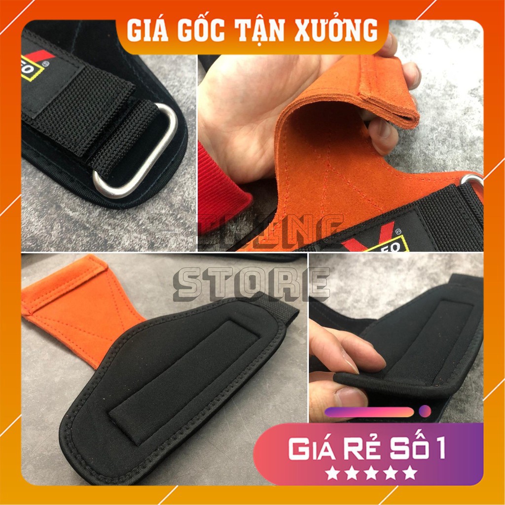 [ Sỉ & Lẻ ] Găng Tay Tập Gym - Dây Kéo Lưng - Lifting Grips ( Lót Tay & Kéo Lưng )