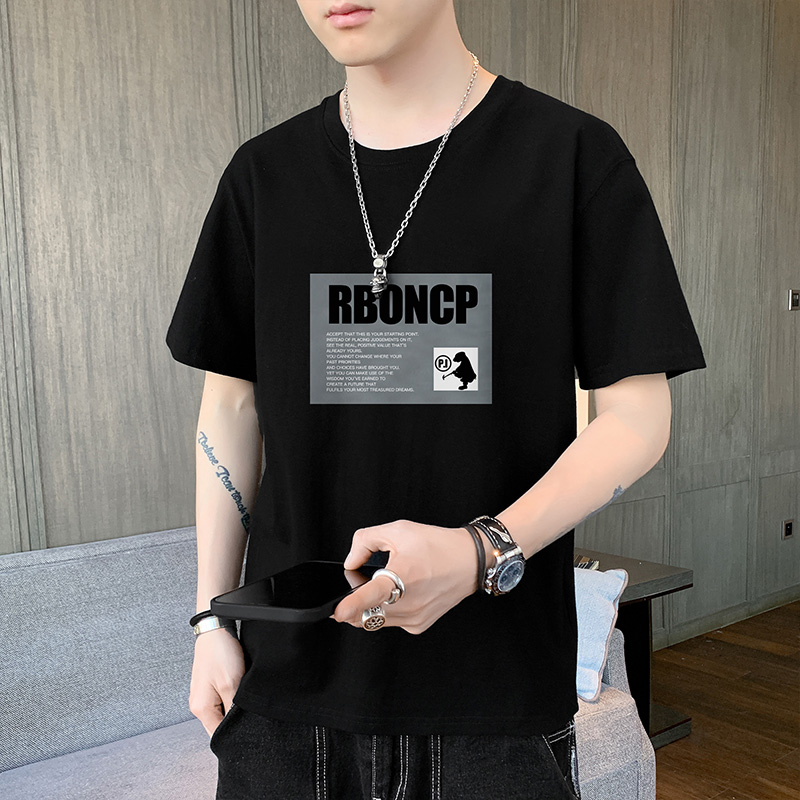 Áo Thun Cho Nam Ngắn Tay Cổ Tròn Thời Trang