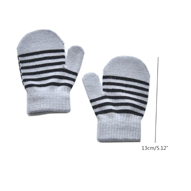 Găng Tay Len Co Giãn Giữ Ấm Dễ Thương Cho Bé