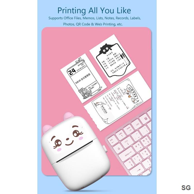 Máy In Nhiệt Không Dây mini Nhanh Chóng In Ảnh Tại Nhà Văn Phòng Và Nhà