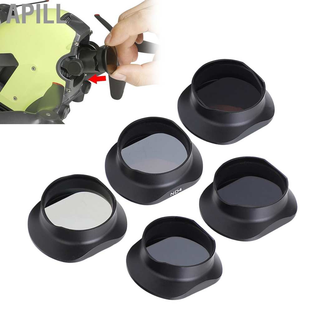 Set 5 kính lọc ND4+ND8+ND16+ND32+CPL cao cấp cho camera của Drone DJI FPV | BigBuy360 - bigbuy360.vn