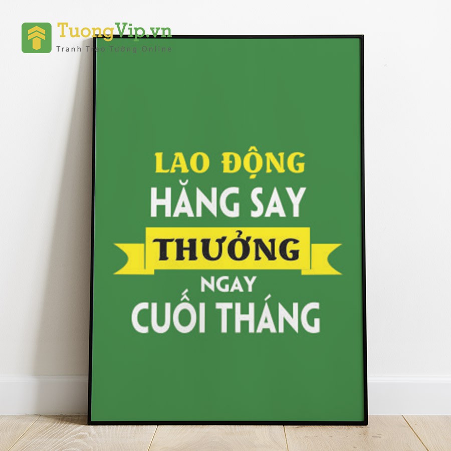 Tranh Laminate Bóng Gương - Tranh Treo Tường Trang Trí Văn Phòng Slogan Tạo Động Lực 6 - Tặng Kèm Đinh Đa Năng