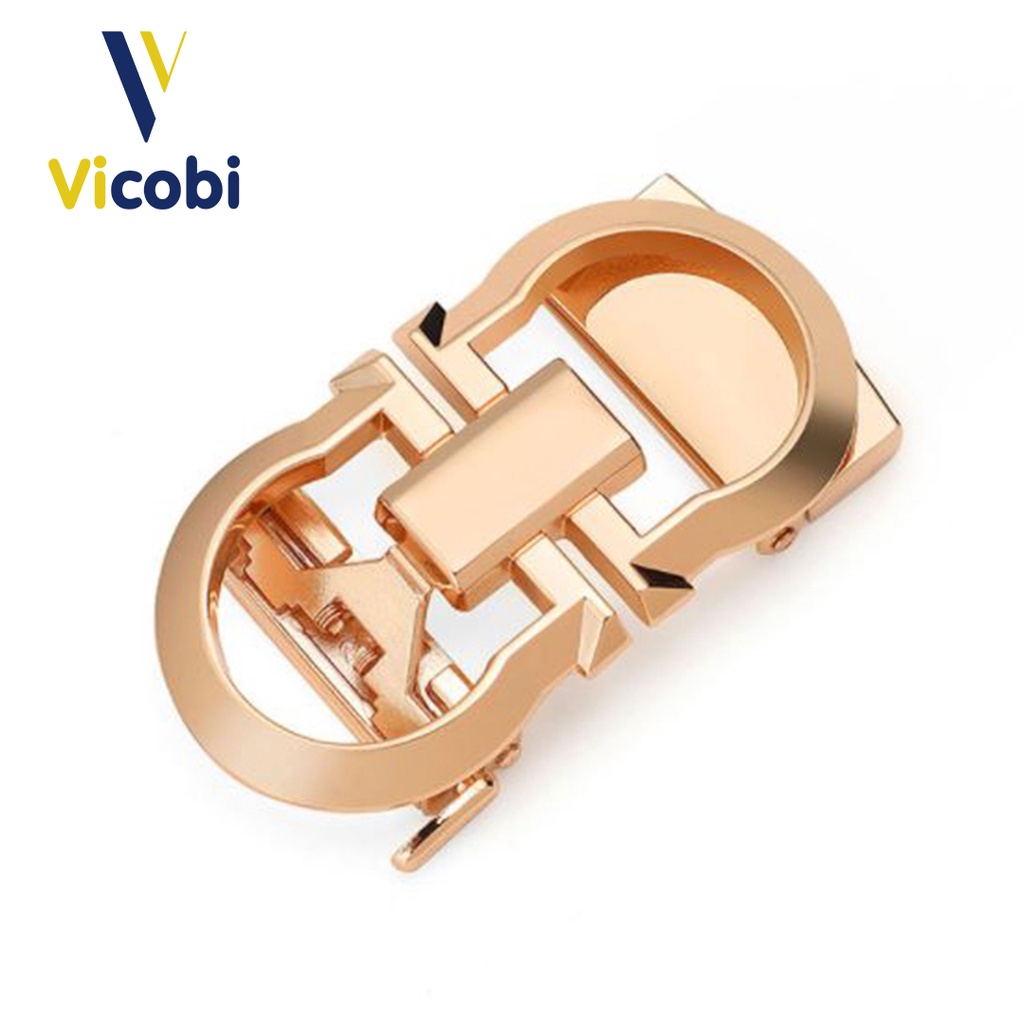 Đầu khóa thắt lưng Nam Vicobi CD1, mặt dây lưng làm bằng Hợp Kim khóa tự động phù hợp với dây 3,5cm kết hợp quần âu, bò