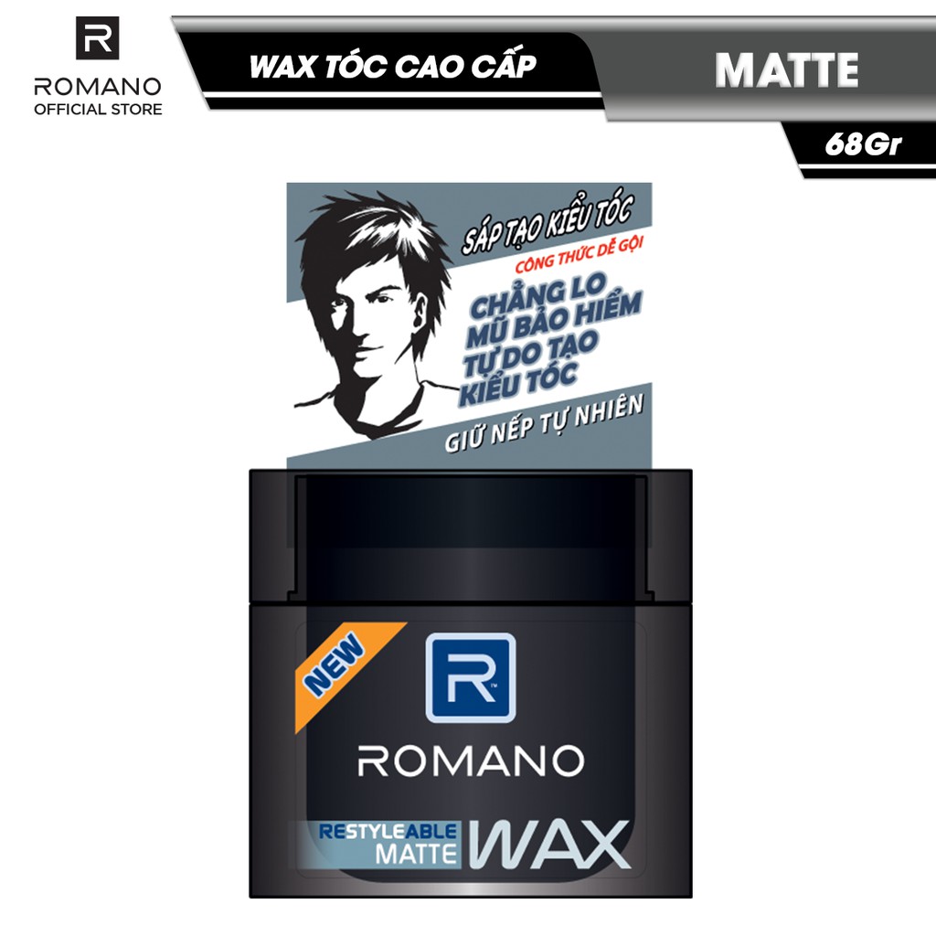 Wax Tạo Kiểu Tóc Romano giữ nếp tự nhiên 68g