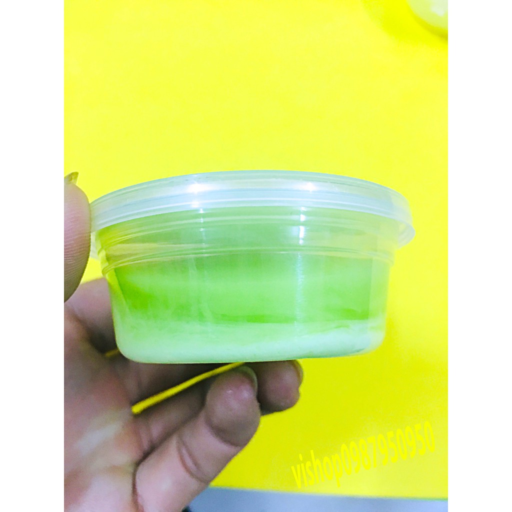 (sỉ 3k) 1 HỘP SLIME PHỐI 2 MÀU SLAM SMILE LOẠI NHỎ GIÁ RẺ