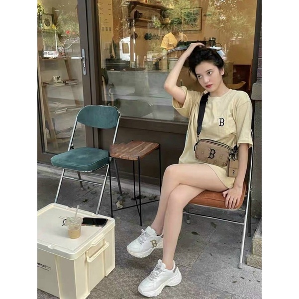 Set túi đeo chéo MLB Nam nữ form hộp kèm ví nhỏ Nylon Mini full Tag mac Code