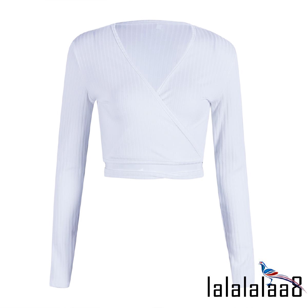 Áo tay dài cổ chữ V khoét sâu gợi cảm cho nữ | BigBuy360 - bigbuy360.vn