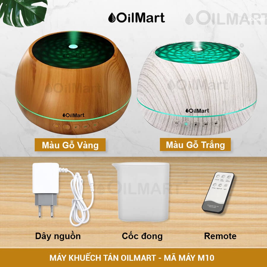 Máy Khuếch Tán Tinh Dầu Oilmart Loa Nhạc - 14W 1000ml (Tích Hợp Bluetooth)