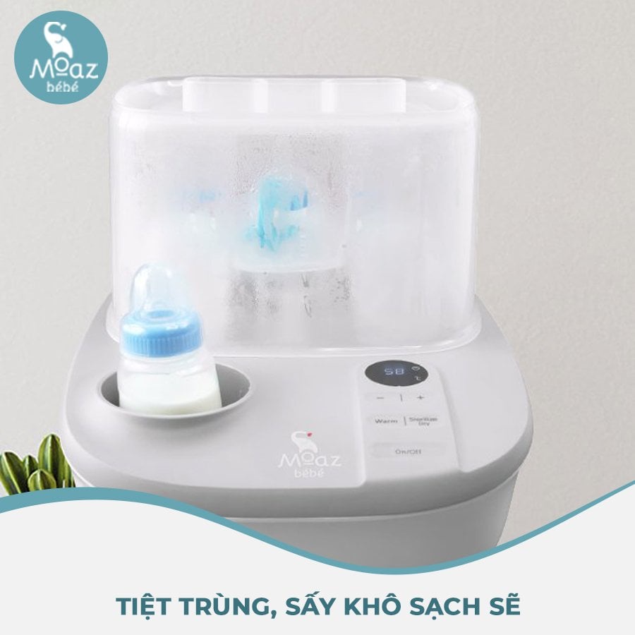 Máy Tiệt Trùng Sấy Khô Và Hâm Sữa Đa Chức Năng Moaz Bebe MB005 (Bảo hành 12 tháng)