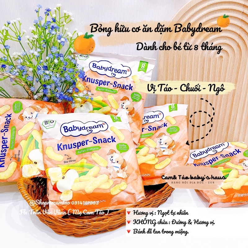 Bỏng ăn dặm Babydream cho bé từ 8 tháng - 30g