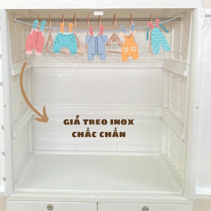 Tủ 5 Tầng Tích Hợp Đa Năng Hình Gấu Sư Tử Tiện Dụng Để Đồ Chơi Quần Áo Cho Bé Yêu