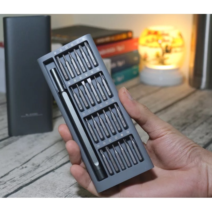 Bộ tua vít điện cỡ nhỏ Xiaomi Mijia kèm 24 đầu vít và hộp
