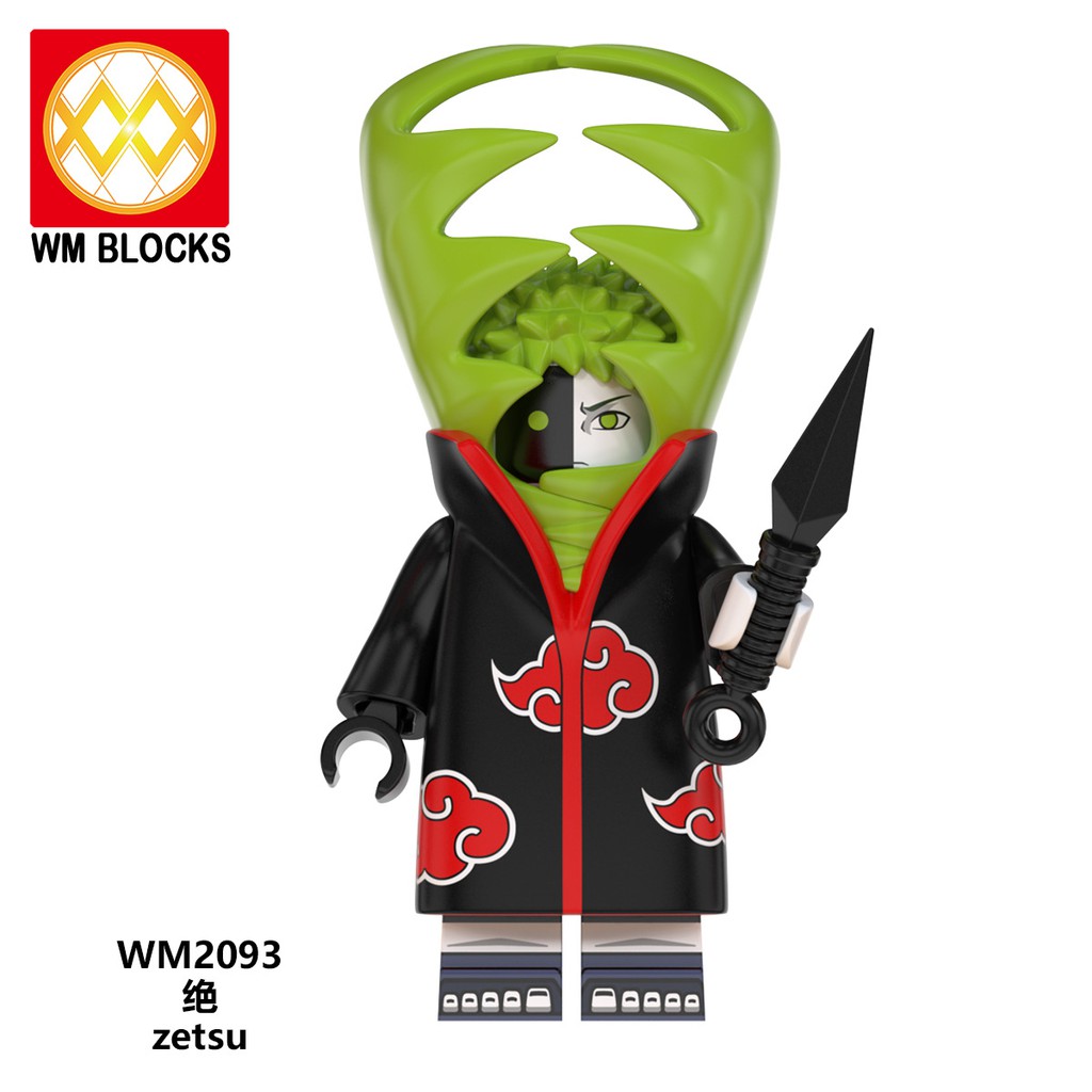 Combo 8 Minifigures Các Nhân Vật Yahiko, Konan, Zetsu, KisameTrong Naruto - Đồ Chơi Lắp Ráp non-lego WM6106 [B5]