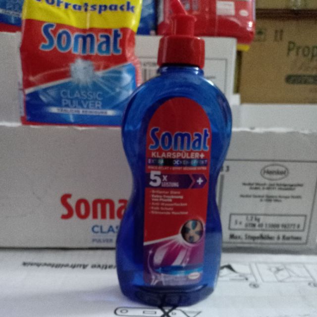 Combo chai nước làm bóng Somat và túi bột rửa bát Sonat hàng Đức mẫu mới