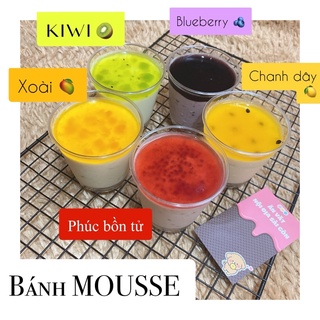 bánh 𝐌𝐎𝐔𝐒𝐒𝐄 chanh dây/việt quất/xoài/kiwi/phúc bồn tử (ship 1h now/grab trong TPHCM)