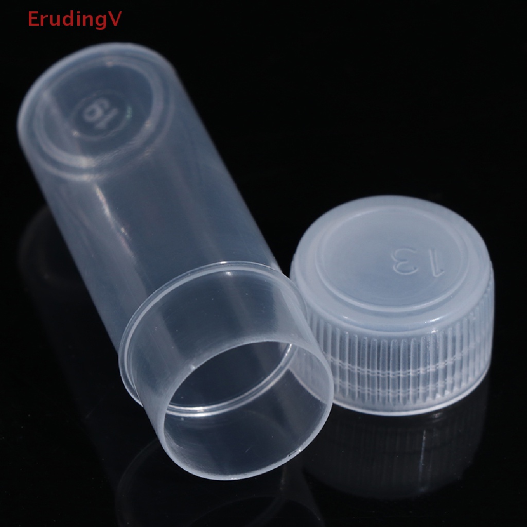 Set 10 Ống Nghiệm Nhựa 5ml Có Nắp Đậy Tiện Dụng