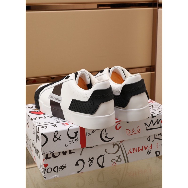 Giày thể thao/sneaker nam Dolce&Gbbana D&G da thật cao cấp thiết kế độc đáo phong cách cá tính