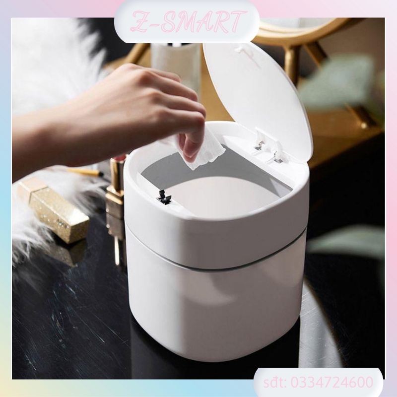 Thùng Rác Mini Để Bàn TIện Lợi - Sọt Rác Bằng Nhựa Cao Cấp