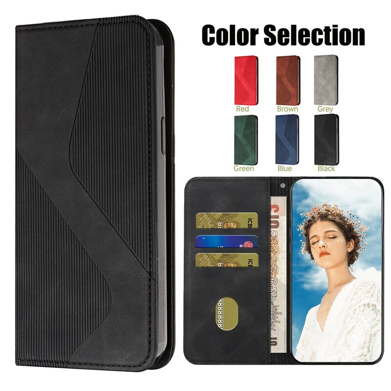 Luxury Magnetic Leather Case For Samsung Galaxy A20 A 20 A205F A205FN A205U 6.4" inch Solid color Wallet Holder Phone Bag Cover