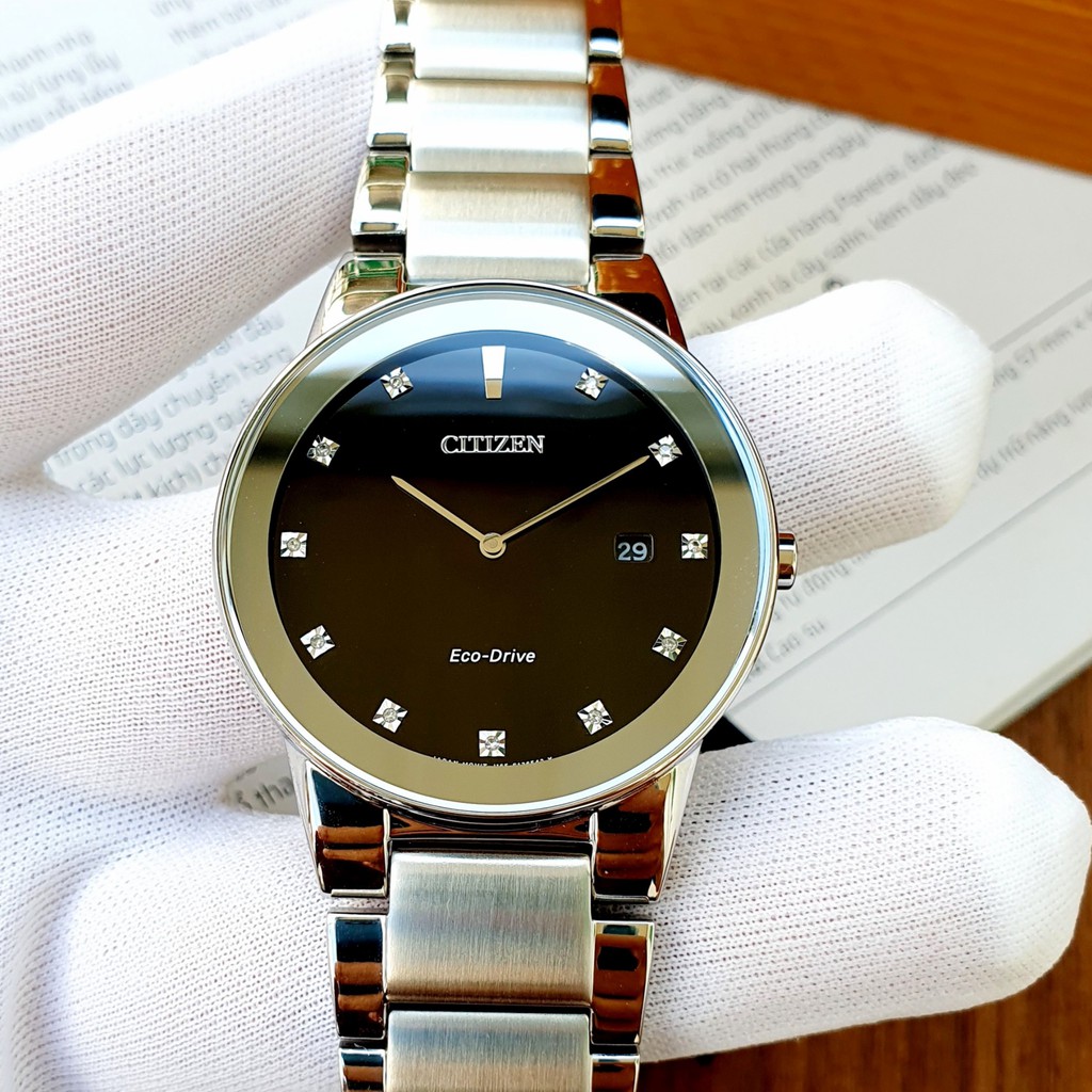 Đồng hồ nam CITIZEN Axiom Eco-Drive Black Dial Men’s Watch -  AU1060-51G