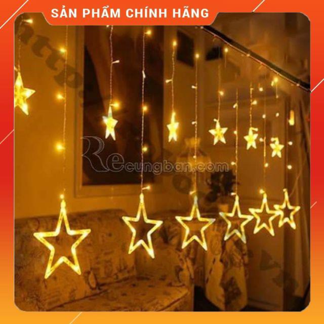 ĐÈN NHÁY NGÔI SAO DẠNG RÈM màu vàng