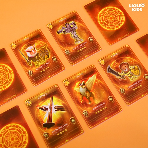 [LIFEMALL9915 - 12% đơn 99K] Bộ thẻ bài Lioleo Kids hệ ánh sáng- Chirin master màu vàng