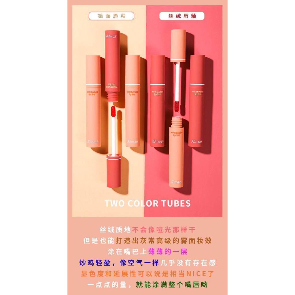 [NEW] ✨SON JOMEEL LIP TINT BẢNG MÀU TÔN DA GIỮ MÔI MỀM ẨM MỊN✨ | BigBuy360 - bigbuy360.vn