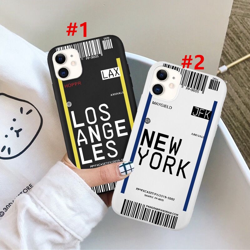 Ốp điện thoại từ silicon mềm họa tiết hình tấm vé cho iPhone 11 11Pro 11ProMax 6 6s 7 8 6Plus 8Plus X XS XR XSMAX | BigBuy360 - bigbuy360.vn