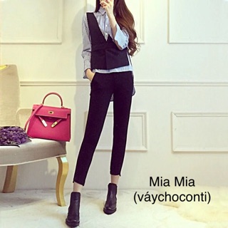 Set quần áo sơ mi + yếm bên ngoài