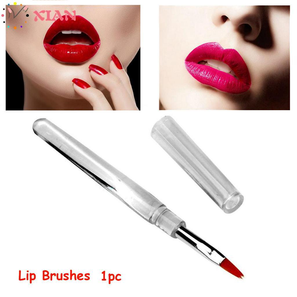 [Hàng mới về] Cọ tô son môi trong suốt thiết kế nhỏ gọn tiện dụng