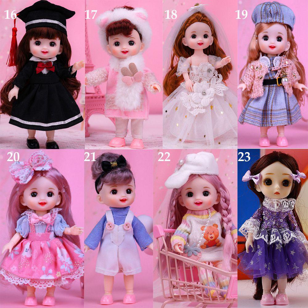 Đầm Thời Trang Xinh Xắn Dành Cho Búp Bê Obitsu 11 Ob11 16~17cm