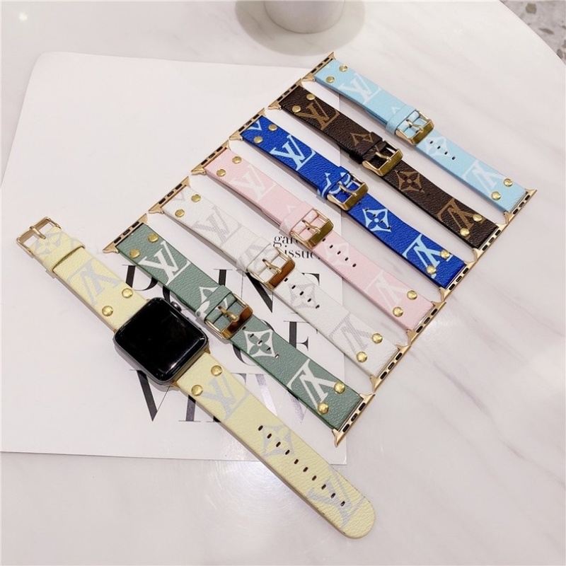 Dây Đeo Bằng Da Sang Trọng Cho Đồng Hồ Thông Minh Apple Watch 49MM 45MM 44MM 42MM Series ultra 8 7 SE 6 iWatch 41MM 40MM 38MM 5 4 3 2 1