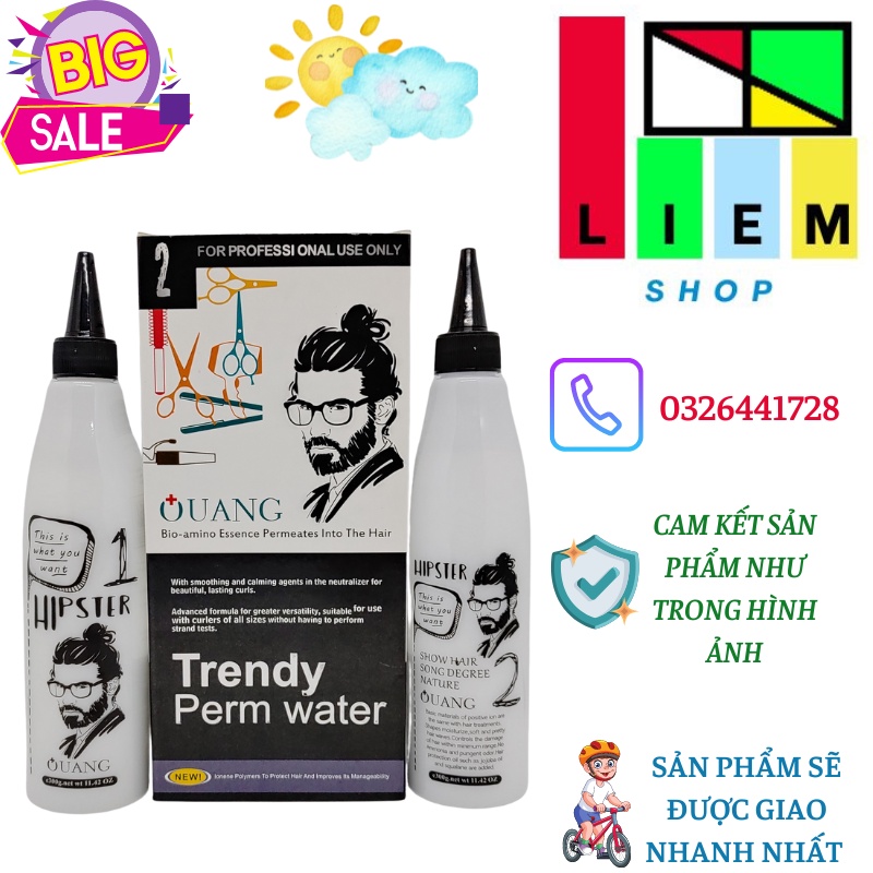 Tự uốn tóc tại nhà bằng thuốc uốn lạnh Quang Siêu Rẻ 300mlx