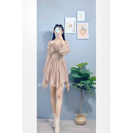 Váy trễ vai, váy đi du lịch đi biển