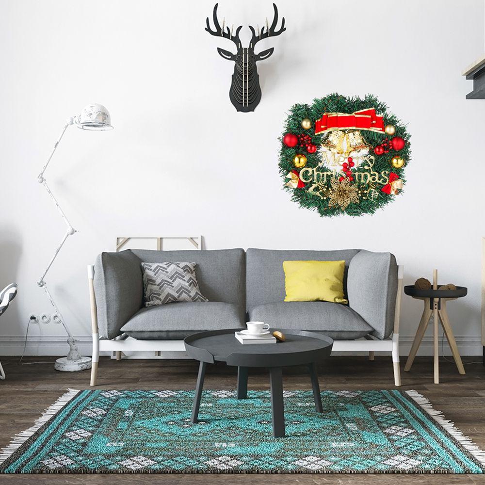 Vòng Hoa Treo Cửa Trang Trí Giáng Sinh Thời Trang