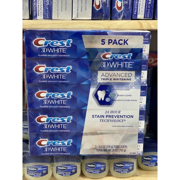 Kem đánh răng Crest 3Dwhite