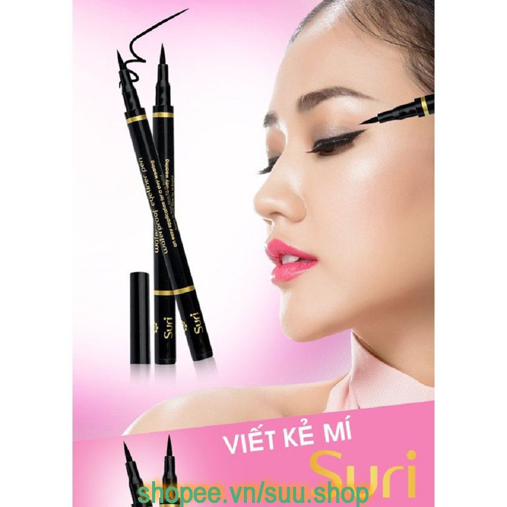 Kẻ Mắt Nước Suri Siêu Mảnh Waterproof Eyeliner Pen E233, suu.shop cam kết 100% chính hãng