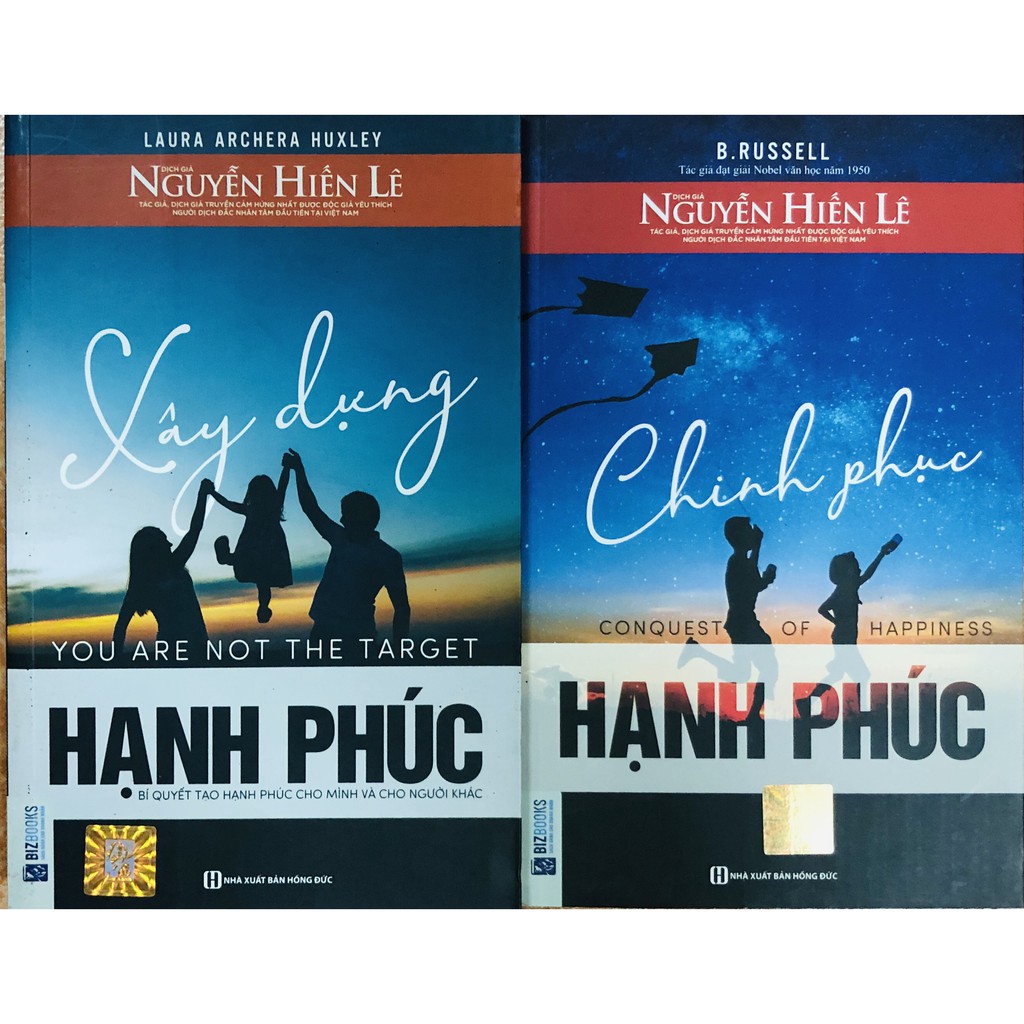 Sách - Combo Xậy Dựng Hạnh Phúc + Chinh Phục Hạnh Phúc + tặng kèm bút hoạt hình