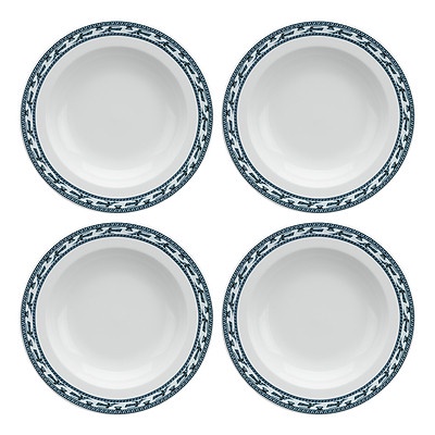 Dĩa súp sâu lòng 17cm, 20cm, 23cm Jasmine Chim Lạc trống đồng, sứ Minh Long I
