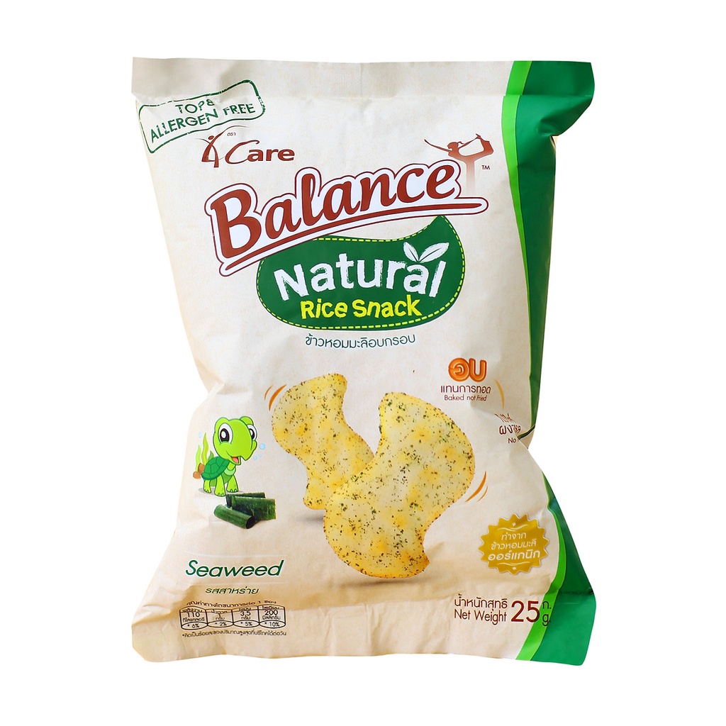 Bánh snack gạo vị rong biển, truyền thống, BBQ 4Care Balance