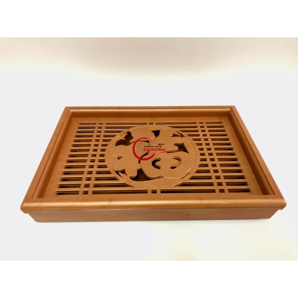 [Giá Sỉ] Khay Úp Ly Ấm Tách Trà Giả Gỗ